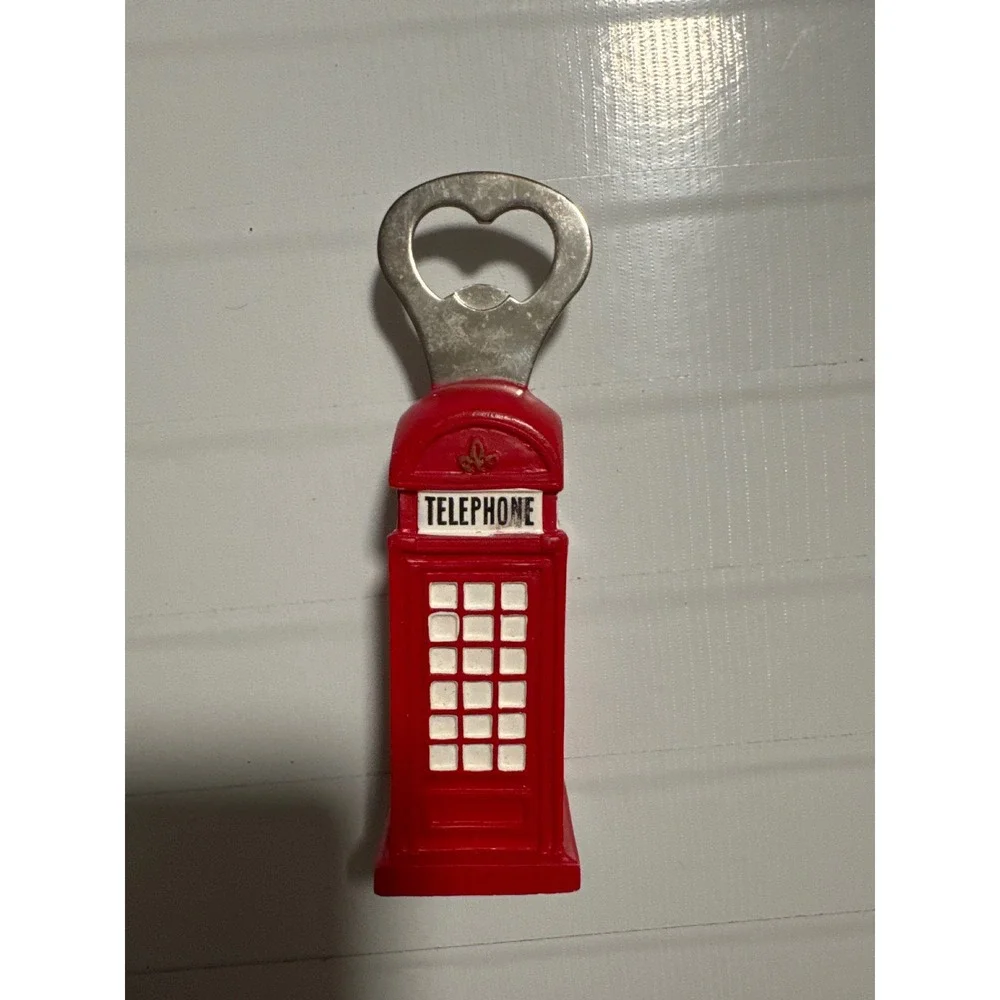 Red British Telephone Booth Corkscrew‎ Bottle Opener Kitchen Bar Tool
